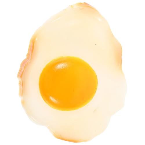 Kisangel Realistisches Spiegelei Modell PVC Langlebiges Küchen dekor Künstliches Essensornament Vielseitiges Restaurant Fotografie requisit Dekoratives Spielküchenzubehör von Kisangel