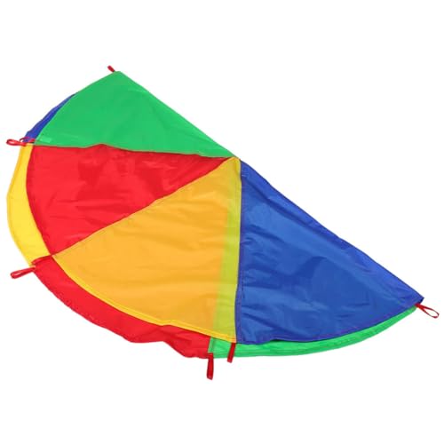 Kisangel Regenbogenschirm Kindergarten Outdoor Spiele Fallschirm Spiel Fallschirm Kooperative Fallschirm Outdoor Party Fallschirm Outdoor Party Fallschirm 190D Polytarif von Kisangel