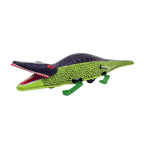 Kisangel Retro Alligator aus Kleines Mechanisches Tiermodell Realistische Simulation Leicht und Tragbar Dekoratives Sammlerstück für Zuhause und Büro von Kisangel