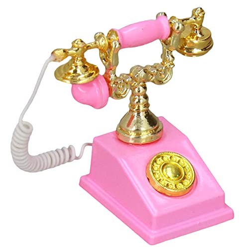 Kisangel Retro Telefon Imitation Telefon Für Puppenhaus Möbelzubehör Dekoration Für Kinderzimmer Miniaturtelefon Für Kreative Spielideen Und Hausmöbelgestaltung Kisangel Retro Telefon Imitation Telefon Für Puppenhaus Möbelzubehör Dekoration Für Kinderzimmer Miniaturtelefon Für Kreative Spielideen Und Hausmöbelgestaltung von Kisangel
