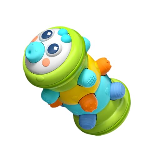 Kisangel Rollen -Caterpillar - Plüsch Raupe Babys Kleinkinder Sensorisches Feinmotorik- Lernspielzeug Babygeschenk Abs Green von Kisangel