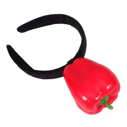 Kisangel Rote Paprika Stirnband Lustiges Kostüm Haarreif Foto Requisite Flexibel Passend Für Haartypen Party Zubehör von Kisangel