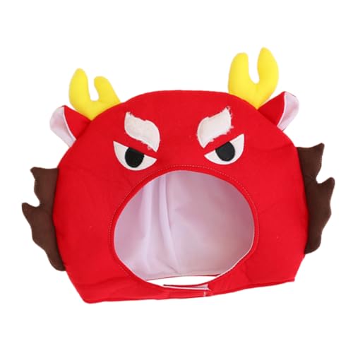 Kisangel Rotes Plüsch Drachenkostüm Partyhut mit Weichem PP Baumwollfutter Lustiges Foto Requisiten Zubehör für Karneval Fasching Kostüm und Themenpartys Kisangel Rotes Plüsch Drachenkostüm Partyhut mit Weichem PP Baumwollfutter Lustiges Foto Requisiten Zubehör für Karneval Fasching Kostüm und Themenpartys von Kisangel