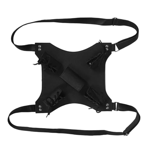 Kisangel Rucksack Stämme Piratenschwert Schwertgürtelhalter Schwerthalter Schulterpanzer Halloween - - Raubtierkostüm Gefälschte Pu Black Kisangel Rucksack Stämme Piratenschwert Schwertgürtelhalter Schwerthalter Schulterpanzer Halloween - - Raubtierkostüm Gefälschte Pu Black von Kisangel