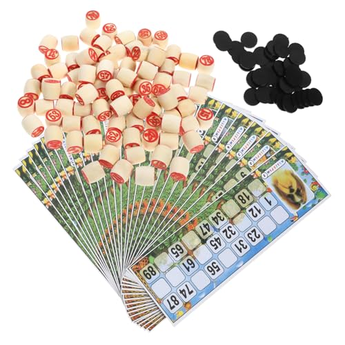 Kisangel Russisches Lotto Set aus Holz für Erwachsene mit Großen Zahlenkarten und Zubehör Familienspiel für Partys und Veranstaltungen Wiederverwendbar und Leicht zu Transportieren Kisangel Russisches Lotto Set aus Holz für Erwachsene mit Großen Zahlenkarten und Zubehör Familienspiel für Partys und Veranstaltungen Wiederverwendbar und Leicht zu Transportieren von Kisangel