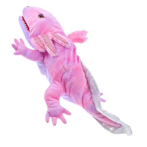 Kisangel Salamander Handpuppe Handpuppenspielzeug -Tier- Handpuppen Mit Beweglichem Mund Babytierspielzeug Geschichtenerzählendes Für Pp Baumwolle Violett von Kisangel