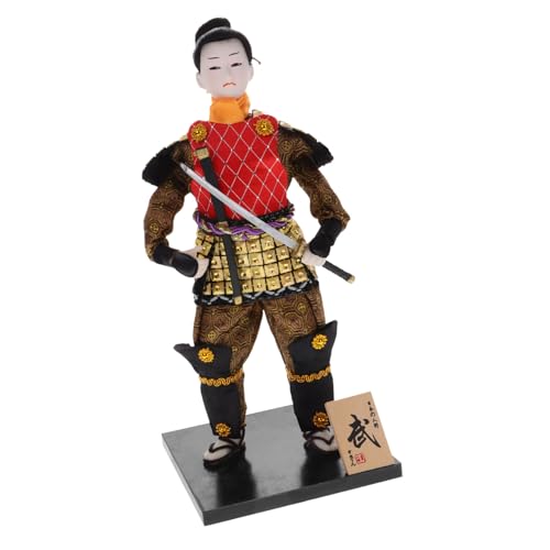 Kisangel Samurai Ninja Doll japanische Sammelfiguren realistisch Dekoration aus dekorative Samurai-Skulptur japanische Partyartikel Samurai-Puppe Desktop - Gips von Kisangel