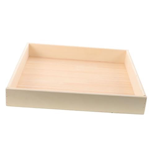 Kisangel Sandkasten Holz Sandspielzeug Tragbare Sandwanne Spielspaß Kompakt Robust Langlebig Aufbewahrungsbox für Drinnen Draußen von Kisangel