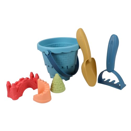 Kisangel Sandspielzeug Set für Kreatives Strandspielzeug für Sommer Eimer und Zubehör für Outdoor Aktivitäten und Sandkasten Farben Zufällig Fördert Kreativität und Zufällige Farbe von Kisangel