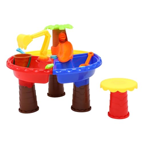 Kisangel Sandtisch Spielset aus Hochwertigem Kunststoff Leicht und Tragbar Glatte Oberfläche für Strand und Outdoor Spiele Geeignet für Jungen und Mädchen als zum Geburtstag oder Fest von Kisangel