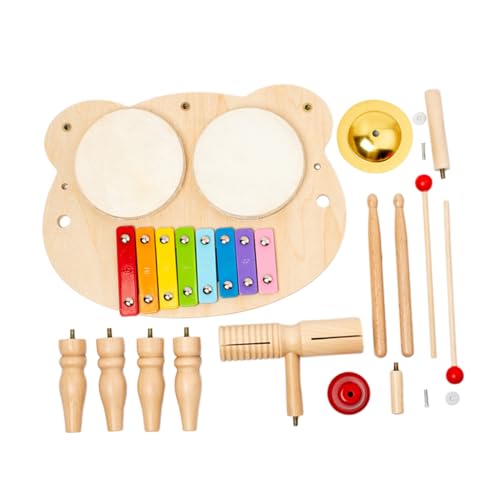 Kisangel Satz Frühes Bildungsspielzeug Musikinstrumente Spielzeuge Trommelspielzeug Für Vorschulkinder Kleinkind Trommelspielzeug Jazz-Drum- Khaki Metall Kisangel Satz Frühes Bildungsspielzeug Musikinstrumente Spielzeuge Trommelspielzeug Für Vorschulkinder Kleinkind Trommelspielzeug Jazz-Drum- Khaki Metall von Kisangel