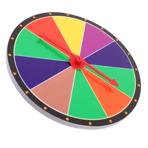 Kisangel 20cm Preisrad für Partyspiele Selbstgemacht Drehbar für Tombola und Verlosungen Kinder und Erwachsene PVC Kreative Spiel Requisite von Kisangel