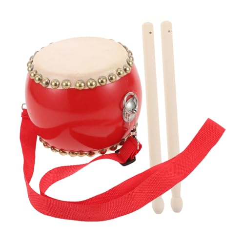 Kisangel Schlagzeug Set Handtrommel mit Verstellbarem Gurt und Schlägel Farbenfrohes Trommelspielzeug für Frühe Musikalische und Rhythmusentwicklung von Kisangel