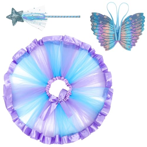 Kisangel Schmetterlingskostüm-Set Für Mädchen Prinzessinnen-Netz-Tutu-Rock Schmetterlingsflügel Zauberstab Für Anziehpartys Halloween-Feenkostüm Kisangel Schmetterlingskostüm-Set Für Mädchen Prinzessinnen-Netz-Tutu-Rock Schmetterlingsflügel Zauberstab Für Anziehpartys Halloween-Feenkostüm von Kisangel