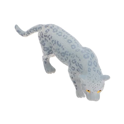 Kisangel Schneeleopard Modell Mini Tierfiguren Kleine Plastiktiere Tierfiguren Tierfiguren Kleintierspielzeug Gepardenspielzeug Gepardenfigur PVC von Kisangel
