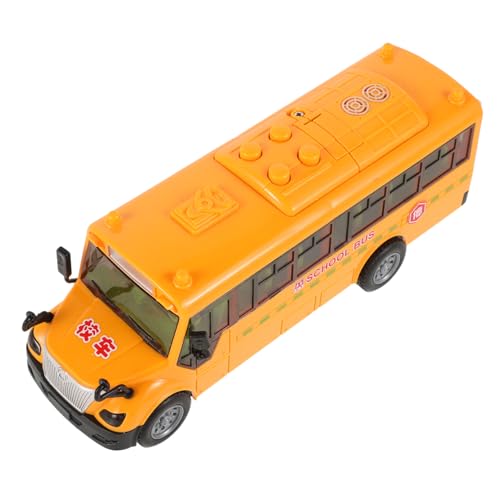 Kisangel Schulbus Für Tragbarer Simulation Bus Mit Trägheitsmechanismus Und Musik Sicher Und Lehrreich Für Kinderzimmer Und Kreative Spielmomente von Kisangel