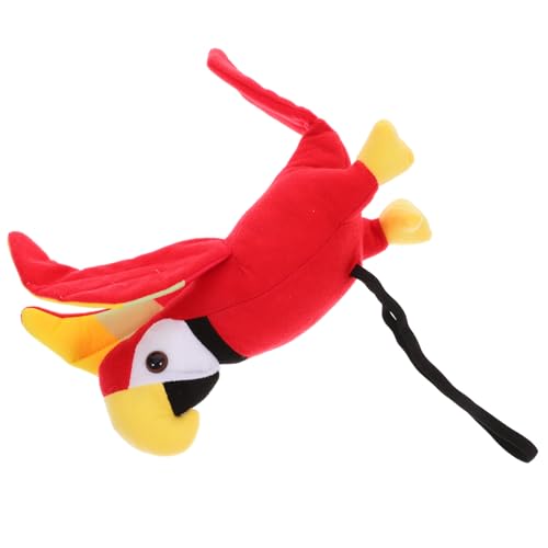 Kisangel Schulterpapierpuppe Schulterpapagei Pirat Kostümpirat Piratenpapagei Schulterpapagei-Modell Party parrot on shoulder costume stoffpapagei pirat Stofftiere Plüsch von Kisangel