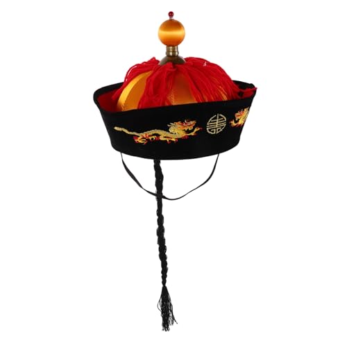 Kisangel Schwarzer Hut chinesische hüte für männer Cosplay-Hüte chinesischer Kostümkaiserhut Wolle Black Kisangel Schwarzer Hut chinesische hüte für männer Cosplay-Hüte chinesischer Kostümkaiserhut Wolle Black von Kisangel
