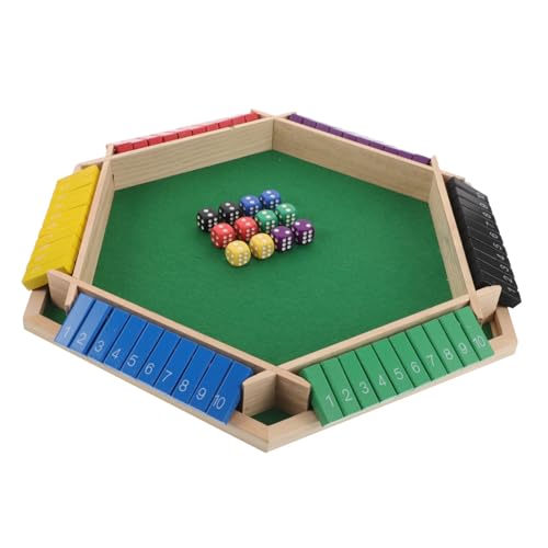 Kisangel Sechsseitiger Flip Spieltisch mit Vielseitigen Trinkspielregeln für Ktv Bars und Gesellige Runden Langlebig Interaktiv für Partys und Soziale Treffen von Kisangel