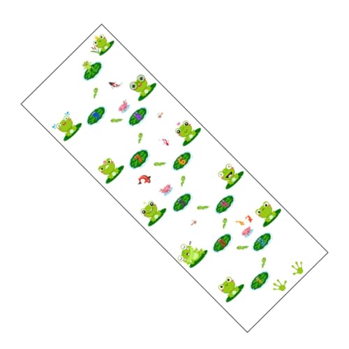 Kisangel Selbstklebende PVC Bodenaufkleber Frosch Spiel Sticker Kinderzimmer Zahlen Kindergarten Abnehmbare Spielteppich Aufkleber Robust Langlebig Spaß für Kinderzimmer und Klassenräume von Kisangel