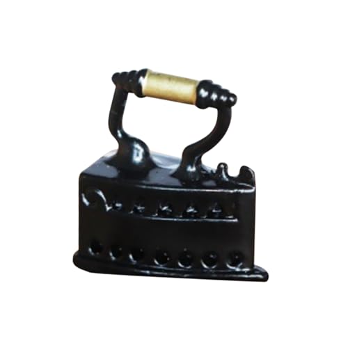 Kisangel Simulation Eisen Mini-möbelmodell Mini-hausversorgung Miniaturmodell Miniaturspielzeug Fotografie -Requisite Puppenhaus -Accessoire Mini House Accessory Mini Möbel Legierung Black von Kisangel