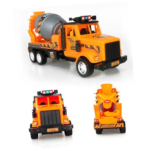 Kisangel Simulation Inertial Baustellenfahrzeug LKW mit Mischtrommel Bunt für Ab Jahren Sicherer Langlebiger Baustellenmischer für Jungen und Mädchen Zufällige Farbe Zufällige Farbe von Kisangel