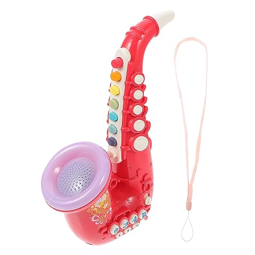 Kisangel Simulation Saxophon Für Musikinstrument Imitiertes Saxophon Für Musikalische Frühförderung Kreatives Und Farbenfrohes Design Spaß Und Interesse An Musik Fördern von Kisangel