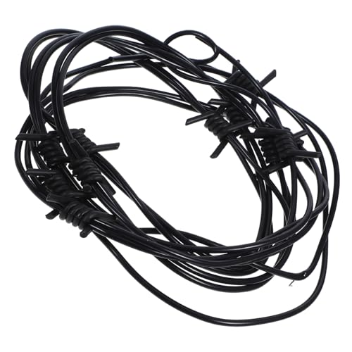 Kisangel Simulation Stacheldraht Deko Halloween Party Requisite Schwarz Wiederverwendbar Gruselige Hintergrundgestaltung für Horror Motto und Festliche Atmosphäre von Kisangel