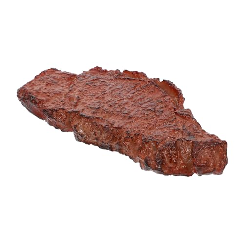 Kisangel Simulation Steak Modell aus Lebensmittelechtem Realistische Steak Dekoration für Küchen und Restaurantdeko Umweltfreundliches Plastik Perfektes Requisit für Fotos und von Kisangel