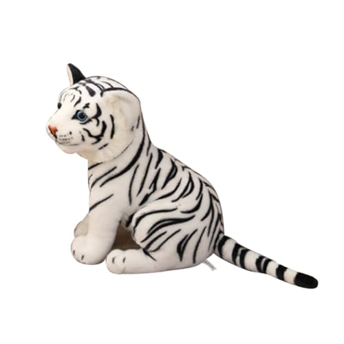 Kisangel Simulation Tigerpuppe großes Kuscheltier Plüschgefüllter Dschungeltierfiguren in Tigerform ausgestopfter Tigerplüsch lustige Tigerpuppe PP Baumwolle Weiß Kisangel Simulation Tigerpuppe großes Kuscheltier Plüschgefüllter Dschungeltierfiguren in Tigerform ausgestopfter Tigerplüsch lustige Tigerpuppe PP Baumwolle Weiß von Kisangel