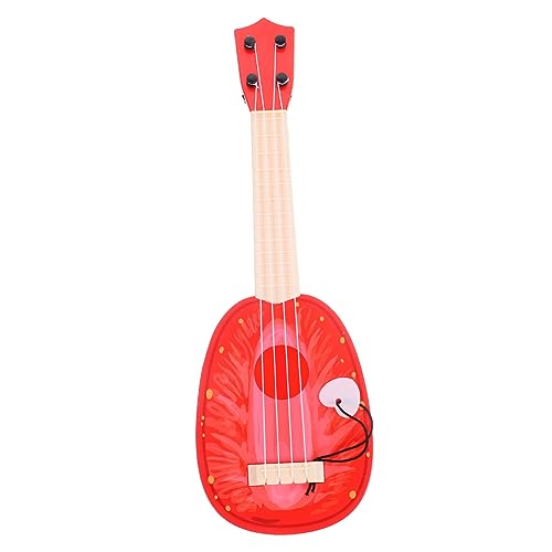 Kisangel Simulations-Ukulele fogelschreker mockin Handliches Musikinstrument Ukulele Gitarrenspielzeug aus Kunststoff Mini-Ukulele- für frühes Lernen Mini-Gitarre Plastik von Kisangel