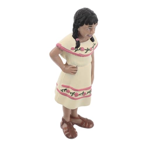Kisangel Simulationscharaktermodell Frauen Figur Mädchenfiguren-Ornamente Bauernminiatur Ethnische Partei bevorzugt Menschen Zahlen Geburt kleine Tierhandlung PVC von Kisangel