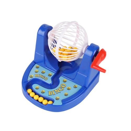 Kisangel Simulierte Bingo Spielmaschine für Pädagogisches Gesellschaftsspiel Ab Jahren Interaktives Lernspielzeug Fördert Kreativität und Motorische Fähigkeiten Blau von Kisangel