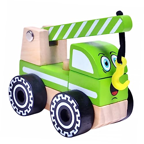 Kisangel Simuliertes Engineering Truck Holzmodell Für Konstruktionsspielzeug Kognitives Geschenkidee Für Kleinkinder Und Langlebig Fördert Hand Augen Koordination von Kisangel