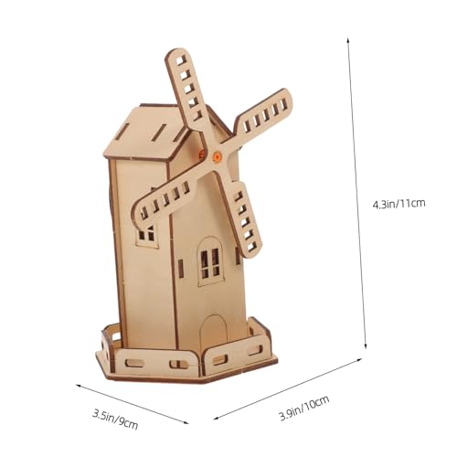 Kisangel Solar Holzmodell Bausatz Windmühle für Ab Jahre DIY Solar Windrad Experimentierset Schadstofffrei Lernspielzeug zur Naturwissenschaftlicher Neugier und Handwerklicher Fähigkeiten von Kisangel