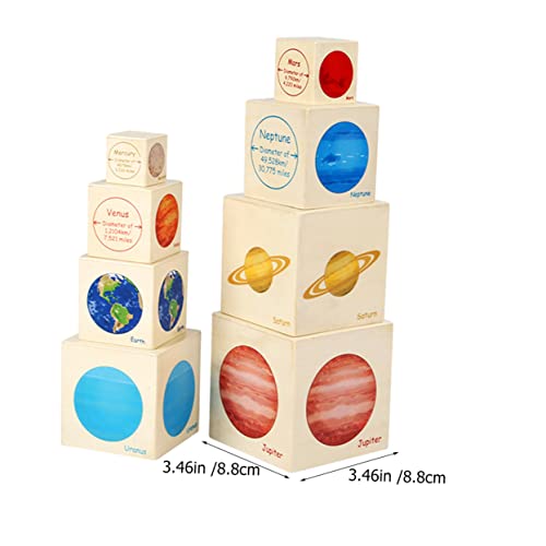 Kisangel Solar System Lernspielzeug Planeten Formen Stapelbare Boxen für Form und Planetenerkennung Interaktiv Pädagogisch Sicher Kisangel Solar System Lernspielzeug Planeten Formen Stapelbare Boxen für Form und Planetenerkennung Interaktiv Pädagogisch Sicher von Kisangel