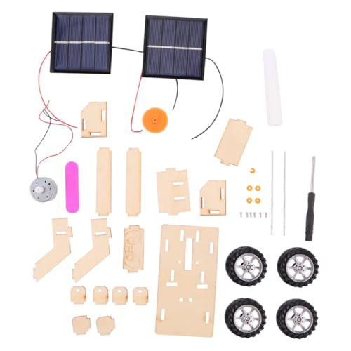 Kisangel Solarbetriebener Mondfahrzeug Bausatz aus Holz DIY Montage für Kreativität Unabhängigem Denken und Umweltfreundlichem Lernen von Kisangel