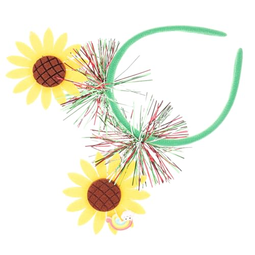 Kisangel Sonnenblumen Haarreif für Damen und Niedlicher Haarschmuck mit Dekorativem Blumen Design Vielseitiges Stirnband für Party Hochzeit Fasching und Alltag Leicht zu Tragen von Kisangel