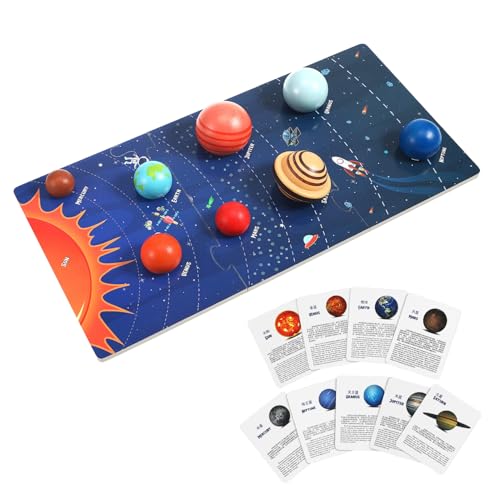 Kisangel Sonnensystem Puzzle Für Holzspielzeug Mit Planeten Lernspielzeug Für Planetensystem Interaktives Kognitiven Fähigkeiten Sicheres Und Langlebiges von Kisangel
