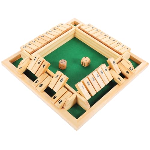 Kisangel Spiel Vier Crokinole-Brett 10 Zahlen Umdrehen Shut-The-Box-Regeln Klassische Tischversion Frösche Für Kinder Schachbrett Holzwürfel Blöcke Eltern-Kind Hölzern Bambus Kisangel Spiel Vier Crokinole-Brett 10 Zahlen Umdrehen Shut-The-Box-Regeln Klassische Tischversion Frösche Für Kinder Schachbrett Holzwürfel Blöcke Eltern-Kind Hölzern Bambus von Kisangel