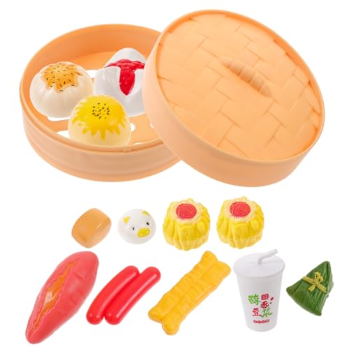 Kisangel Spielküche Set aus Robustem Kunststoff Realistisches Frühstücks und Teeset Pädagogisches Kochspielzeug für Rollenspiele Fördert Soziale Fähigkeiten und Teamwork Leicht und Tragbar von Kisangel