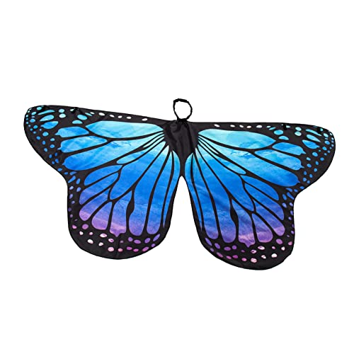 Kisangel Spinnschal Flügel Schmetterlinge Kap Schmetterlingsumhang für Schmetterlingsschal Umhang für Bühnenauftritte Schmetterling verkleiden Umhang für Mädchen Polyester Blau Kisangel Spinnschal Flügel Schmetterlinge Kap Schmetterlingsumhang für Schmetterlingsschal Umhang für Bühnenauftritte Schmetterling verkleiden Umhang für Mädchen Polyester Blau von Kisangel