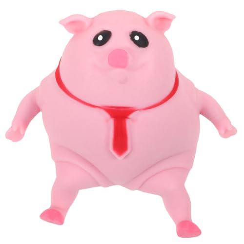 Kisangel Squeeze Pig Cartoon Stressabbau Schweinchen für Erwachsene Tragbares Quetschspielzeug mit Speziellem Sandfüllung Lustiges Dekompressionsspielzeug für Party und Alltag von Kisangel