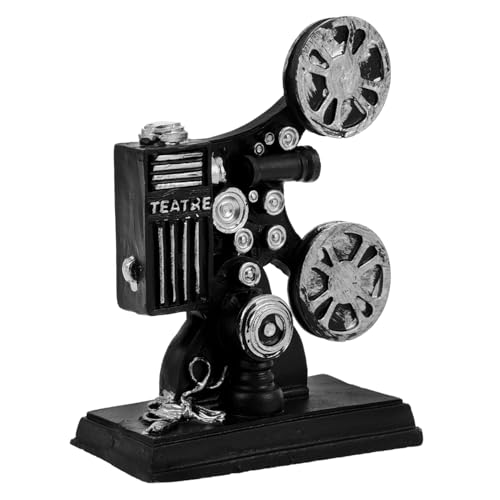 Kisangel Statue Für Figur Filmprojektor Statue Theater Mini Vintage Puppenhaus Filmprojektor Desktop Fotografie Requisiten Kleine Skulpturen Figuren Realistisches von Kisangel