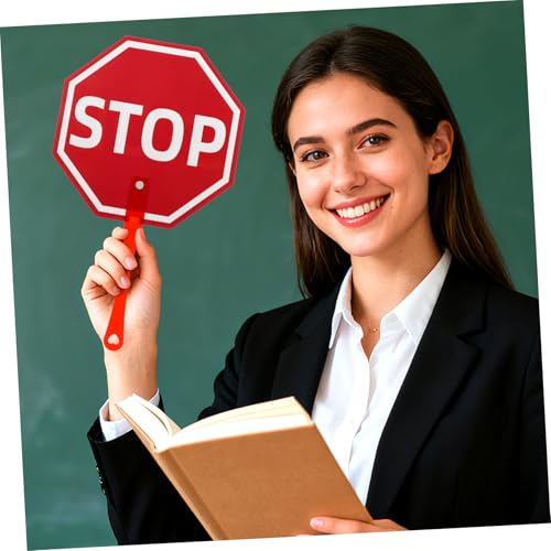 Kisangel Stoppschild mit Griff für Klassenzimmer Handliches Lehrer wahlpaddel Leichtes Handstoppschild Schülerbeteiligung und Effizienten Unterrichtsverwaltung Kisangel Stoppschild mit Griff für Klassenzimmer Handliches Lehrer wahlpaddel Leichtes Handstoppschild Schülerbeteiligung und Effizienten Unterrichtsverwaltung von Kisangel