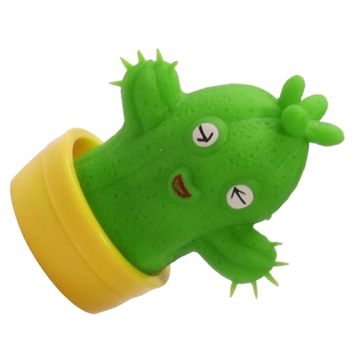 Kisangel Stressabbau Kaktus aus Langlebigem TPR Tragbares Squeeze Toy mit Weichem Flexiblem Material als Dekompressionsspielzeug für Erwachsene und Niedliches Kaktus-Design für Stressfreie von Kisangel