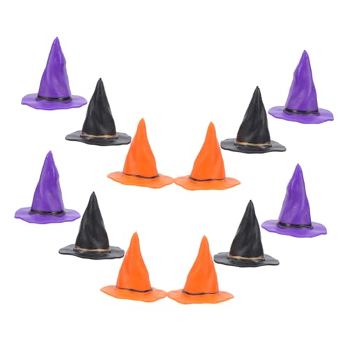 Kisangel Stück Halloween-hexenhüte: Puppenhaus-miniaturen, Miniatur-hexenhüte, Weinflaschenaufsätze, Partydekorationen, Bastelbedarf Kisangel Stück Halloween-hexenhüte: Puppenhaus-miniaturen, Miniatur-hexenhüte, Weinflaschenaufsätze, Partydekorationen, Bastelbedarf von Kisangel