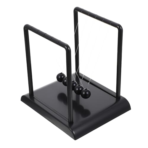 Kisangel Stylisches Newton Schaukel in Schwarz Großes Kinetisches Schreibtischspielzeug mit Verbreiterter Basis für Stabile Dekoration Stressreduzierend Geeignet für Büro Zuhause Kisangel Stylisches Newton Schaukel in Schwarz Großes Kinetisches Schreibtischspielzeug mit Verbreiterter Basis für Stabile Dekoration Stressreduzierend Geeignet für Büro Zuhause von Kisangel