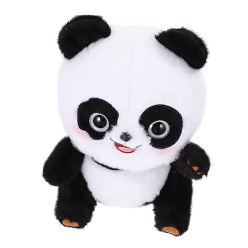 Kisangel Süßes Panda Kuscheltier Flauschige Plüschpuppe Realistisches Design für Kawaii Tier Kissen oder Dekoration von Kisangel