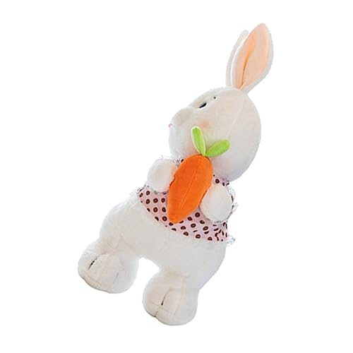 Kisangel Süßes Plüschkaninchen Stehender Karotten Hasen für Ostern Deko und für Bunten und Weichem Material für Stimmungsvolle Wohnatmosphäre von Kisangel